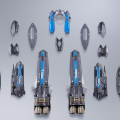DX超合金  超时空要塞DELTA 绝对LIVE VF-31AX 卡伊洛斯 进阶型(疾风专用机) 专用超级零件套装