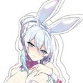 不善于社交的寡居雪女和被诅咒的戒指。 雪乃深冬 兔女郎 亚克力牌
