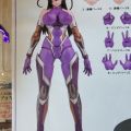 感觉脖子有点长