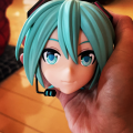 初音与爱酱的胸像