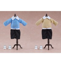 粘土娃 服装套组 校园穿搭：男孩（蓝色/米色）