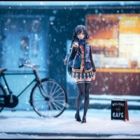 雪中的她等待着的是，是街那边的谁？ | GSC 雪之下雪乃 第六卷封绘