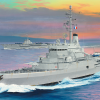 编号：05636 1/350 世界战舰系列 法国海军贞德号直升机母舰1964