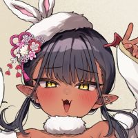 褐色小魅魔 和服兔女郎