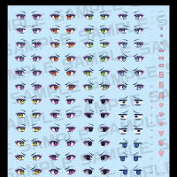 女神装置 M.S.G 欲望少女 突袭者 眼睛水贴套装