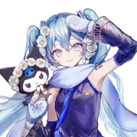初音未来联名酷洛米 Trio-Try-iT珍藏人偶ー雪未来与酷洛米ー
