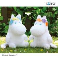 姆明 花冠 大号毛绒玩偶