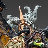 战锤40000 莫塔里安 纳垢恶魔原体 配备远古武器“提灯”和“寂静之镰”