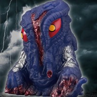 哥斯拉商店限定 东宝怪兽系列 镇座兽 黑多拉（2004） 透明版