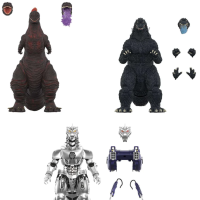 东宝终极系列！第六弹 三式机龙、战龙哥斯拉、真哥斯拉 套装