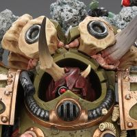 战锤40000 死亡守卫 死亡寿衣终结者勇士 配备收割者镰刀和瘟疫喷射护手