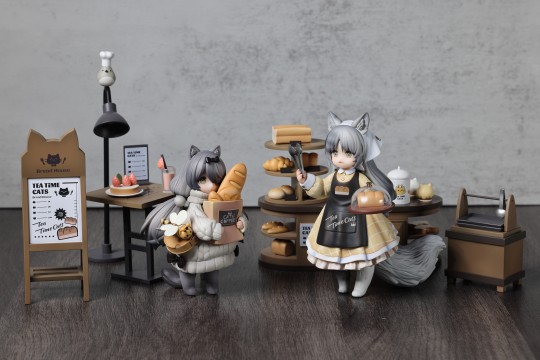 茶会猫系列 喵呜镇 面包店 狸花猫和英短套装