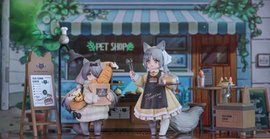 茶会猫系列 喵呜镇 面包店