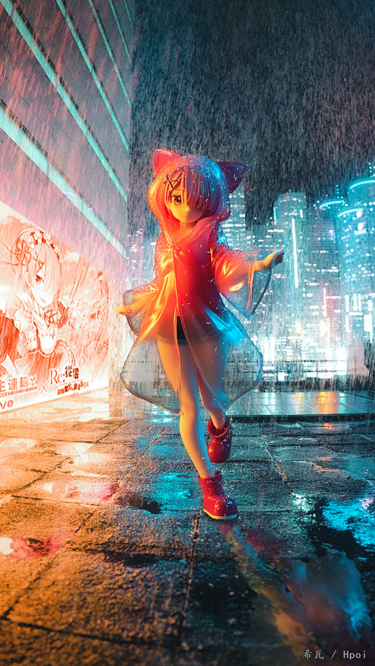 sega 超级景品 拉姆 雨季    赛博朋克ver.