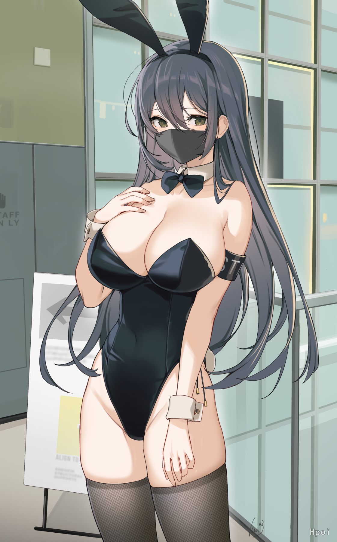 黑色兔女郎后辈 (口罩版)