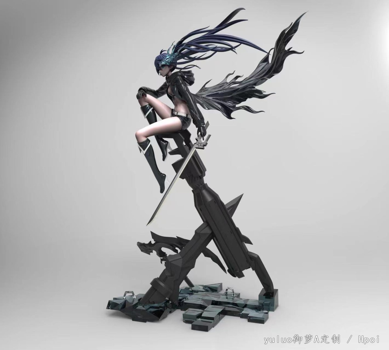 黑岩射手/简单渲染看一下效果