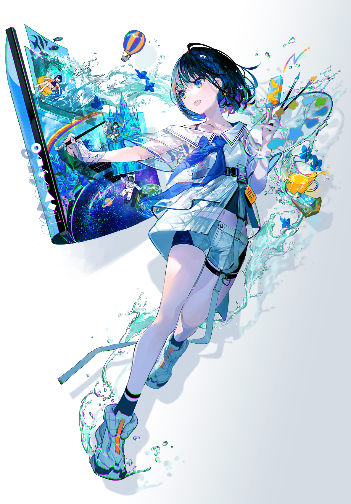 想到藤原的一幅画了