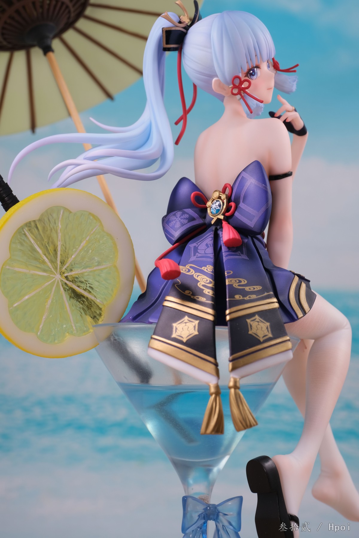 神里绫华，白模涂装展示。