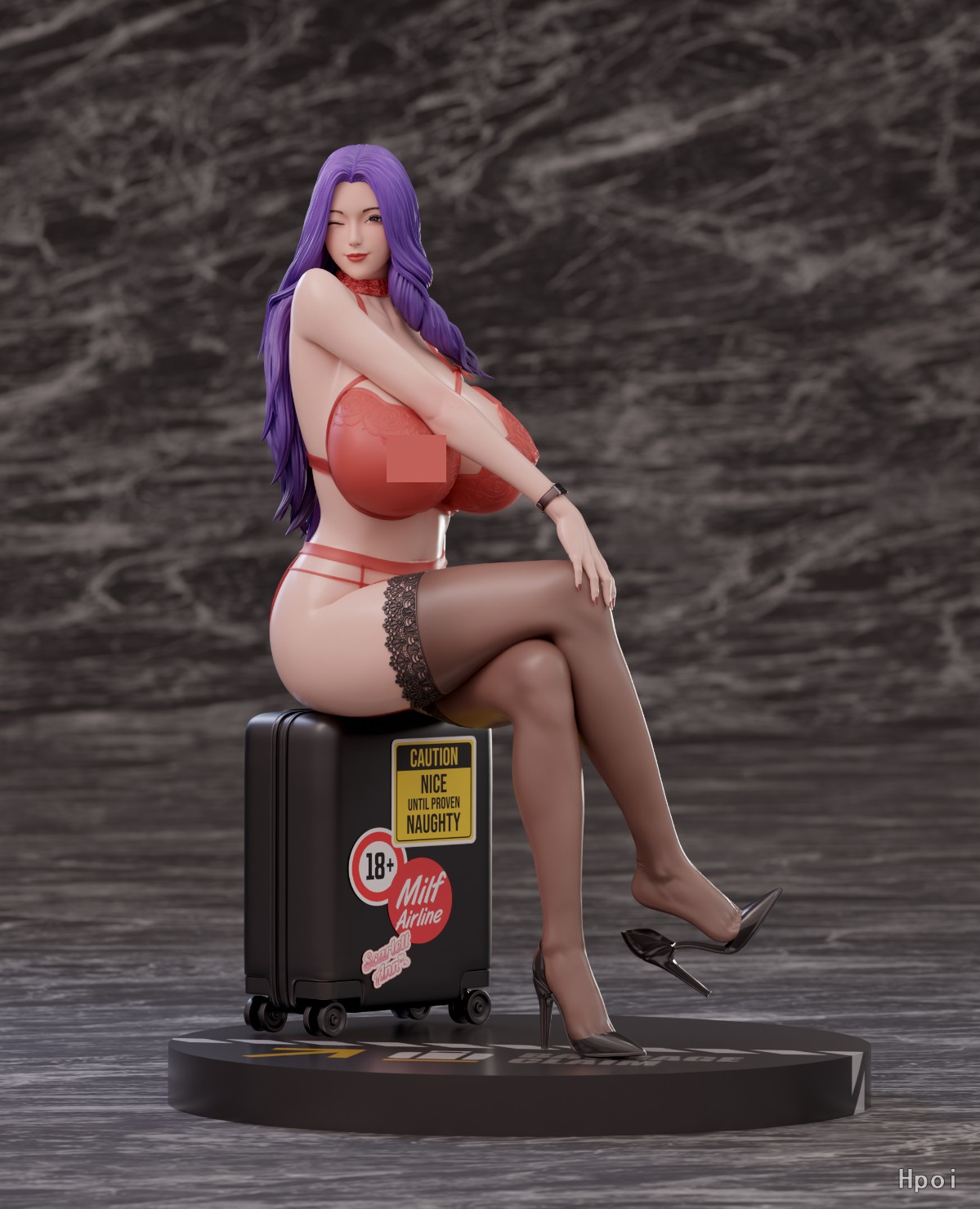 Milf航空公司，亲爱的母亲克拉拉  红蕾丝版
