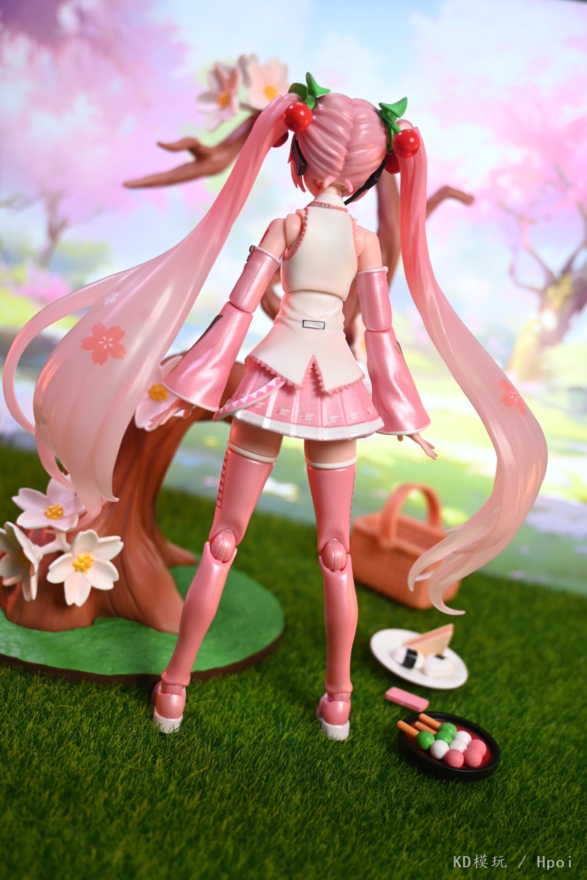 布鲁可 积木人 奇迹版 樱花未来 拼装 可动