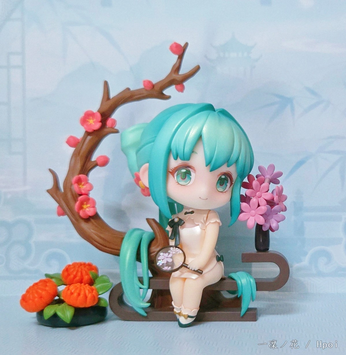 给初音酱做个花🌸扇子