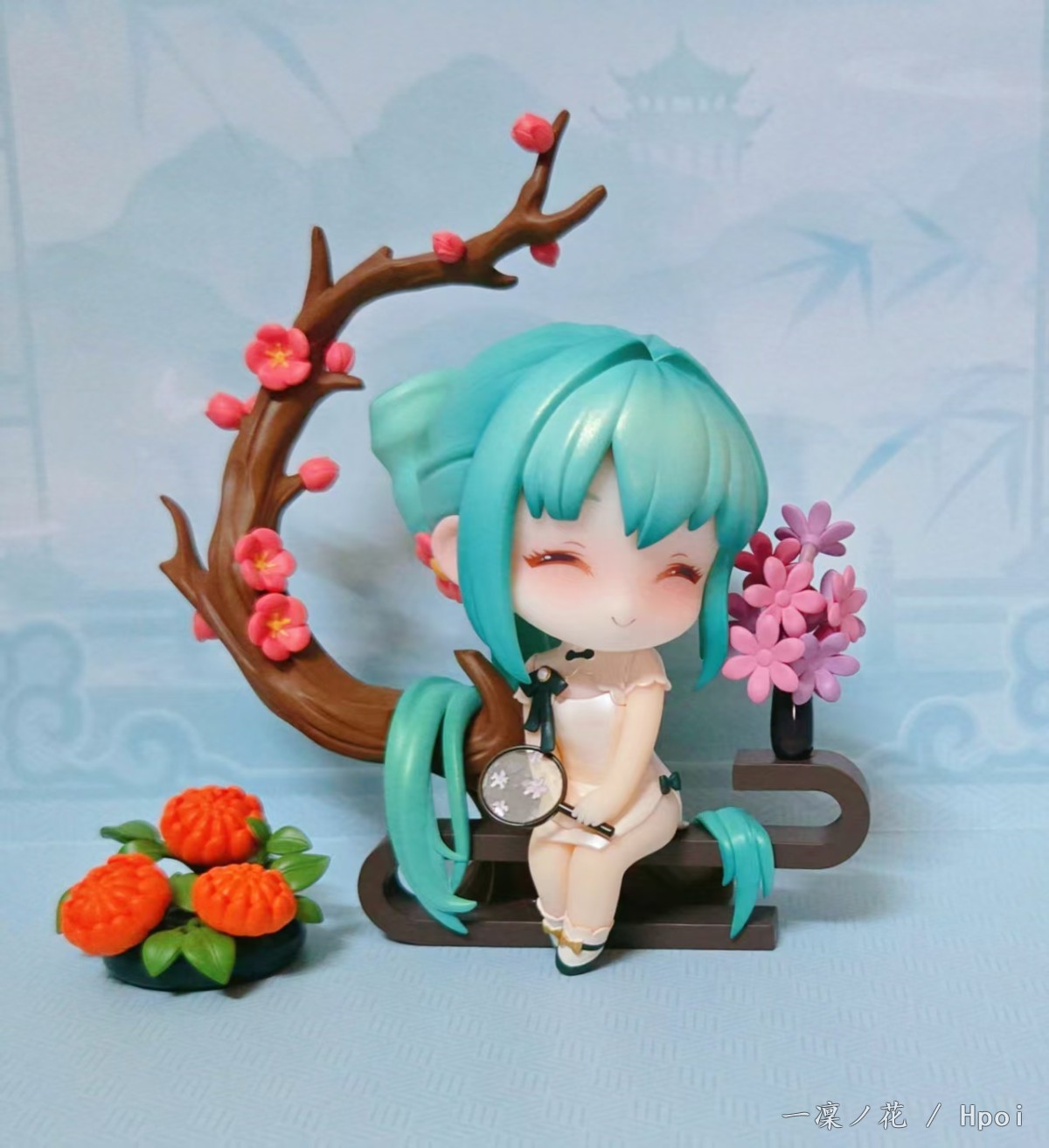 给初音酱做个花🌸扇子