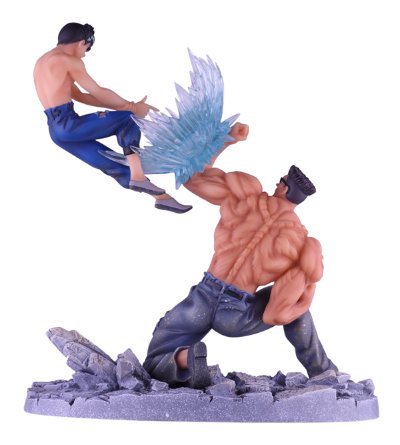 幽☆游☆白书 浦饭 幽助&戸愚吕弟 Fierce Battle Figure 