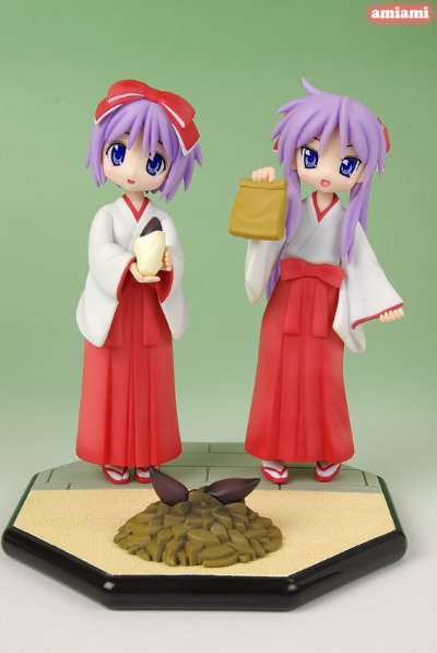幸运星 あみあみ限定 柊かがみ＆つかさ 焼き芋どうぞセット 