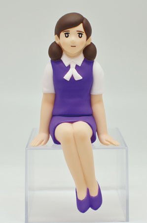 杯子上的缘子小姐 ソフビのフチ子 グレープ