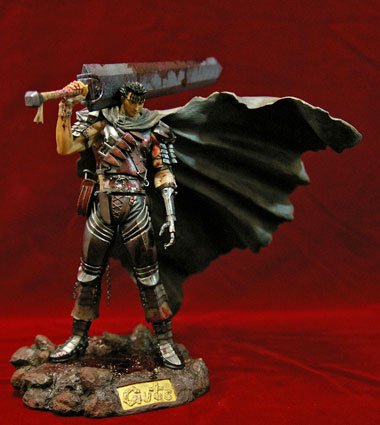 ベルセルク 盖兹 黑い剣士（PVC） 限定版 血しぶき彩色