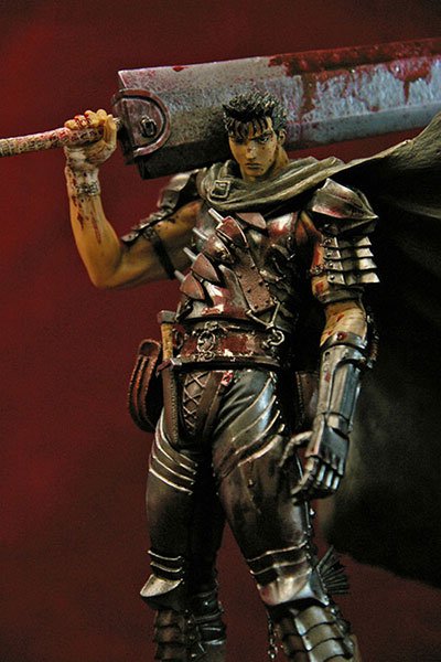 ベルセルク 盖兹 黑い剣士（PVC） 限定版 血しぶき彩色