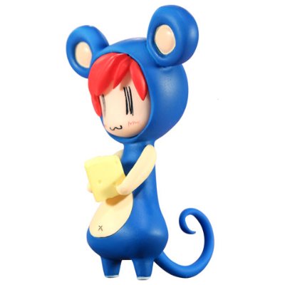 へっぽこ干支フィギュア ぽこね～/青 RESI-CARAT（塗装済み組立てキット）