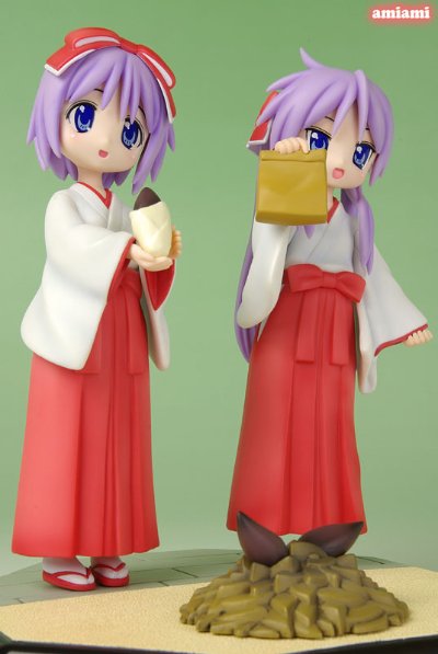 幸运星 あみあみ限定 柊かがみ＆つかさ 焼き芋どうぞセット 