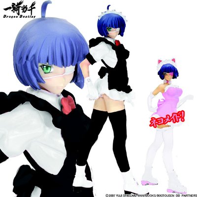 TFC 一骑当千DD 吕蒙子明 白色＆黑 ネコ女仆パーツ付き 