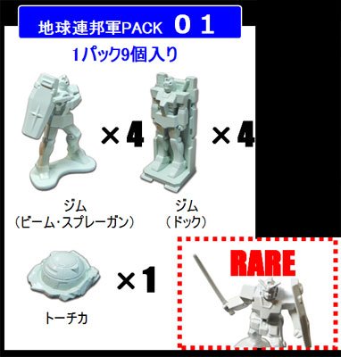 並ベストショー 高达 机の上が一年戦争になる？！ 地球連邦軍PACK 01