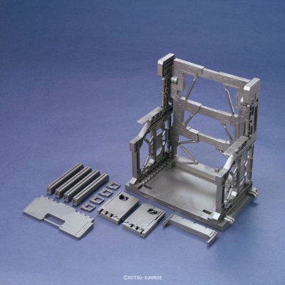 ビルダーズパーツ システムベース 001（ガンメタ）（再贩）[BANDAI SPIRITS]《０７月予约》