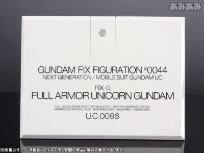 GUNDAM FIX FIGURATION G.F.F.NEXT GENERATION フルアーマー独角兽高达 『高达UC』より