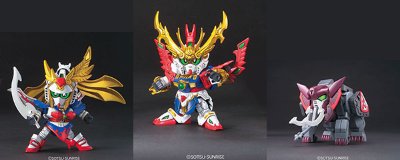 BB戦士 三国伝 阿修羅王 孟獲(もうかく)高达・祝融(しゅくゆう)高达・巨神象SET