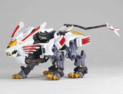 山口式转轮系列 No.093EX ZOIDS(ゾイド) BLADE LIGER MIRAGE(白色超重剑长牙狮)