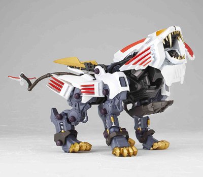 山口式转轮系列 No.093EX ZOIDS(ゾイド) BLADE LIGER MIRAGE(白色超重剑长牙狮)