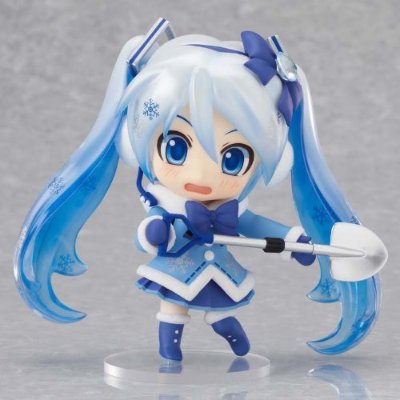 粘土人 #207 初音未来 雪未来 2012 毛绒绒外套版