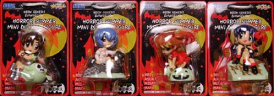 EVA ミニディスプレイフィギュア ホラーサマー 绫波丽/明日香/葛城ミサト/伊吹摩耶 4种SET 