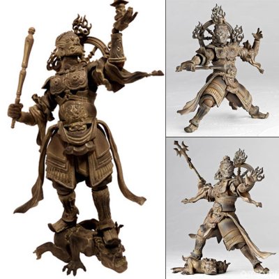 转轮佛像系列 No.001EX 多闻天 木调版