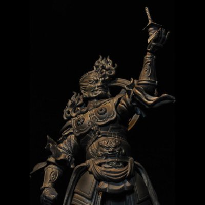 转轮佛像系列 No.001EX 多闻天 木调版