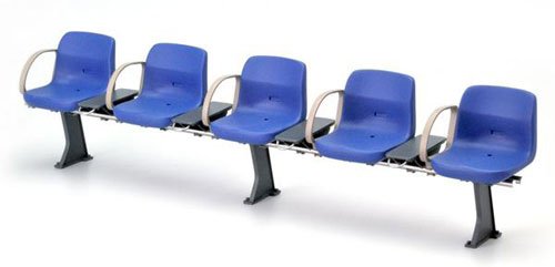 鉄道小物系列 EK-10 新型车站座椅（蓝色）