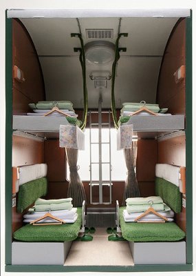 部品模型系列 1/12 内装模型 24系25形トワイライトエクスプレスB寝台