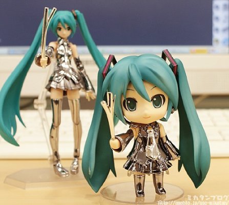 粘土人 VOCALOID 初音未来 Chrome ver.