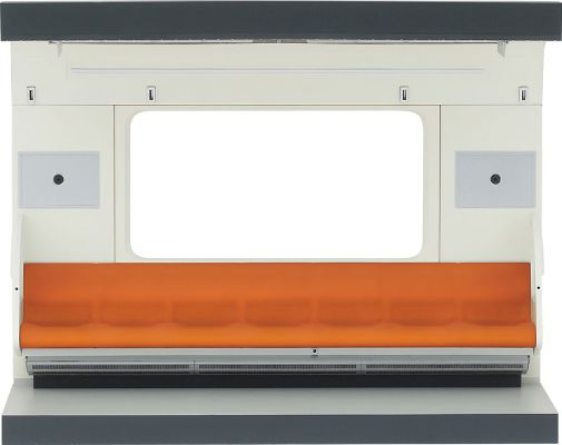 部品模型系列 1/12 内装模型 通勤电车(橙色座位)