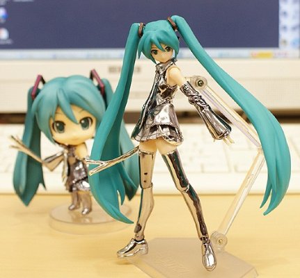粘土人 VOCALOID 初音未来 Chrome ver.