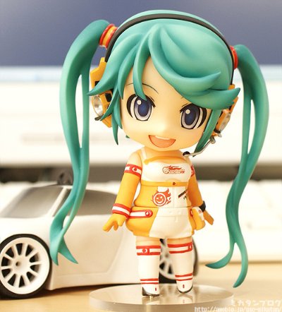 粘土人 #109a 良笑赛车 VOCALOID 初音未来 Racing 2010